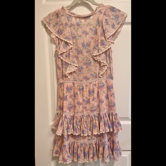 Like New LoveShackFancy India Mini Dress in Pink Garden size small - Picture 5 of 7